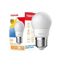 ราคา [ซื้อครบ 4 หลอด ฟรี 1 ] TOSHIBA หลอดไฟ LED 4 วัตต์ หลอดปิงปอง หลอดไฟถนอมสายตา LED A45 BULB สีเดย์ไลท์,คูลไวท์,วอร์มไวท์ วอร์มไวท์ 4W (10424882)
