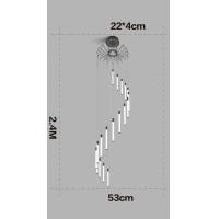 ราคา Home Studio โคมไฟแต่งบ้านติดเพดาน LED Tube Stair Chandelier ดำ S (10437280)