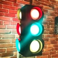 ราคา Leon Light โคมไฟห้อย LED จราจร จราจร 3 สี วินเทจ (10554182)