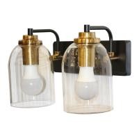 ราคา Lightmax โคมไฟกิ่งใน โคมไฟติดผนังภายใน 042/109 ขั้วทองเหลือง แก้วใส สไตล์ Loft สีทอง + ดำ (10554326)