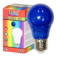 ราคา LM lightmax หลอดไฟ LED E27 5W สีน้ำเงิน 5W หลอดไฟ LED (10587968)