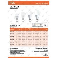 ราคา หลอด Bulb LED FSL 1050/1030/1000 A60 DL/CW/WW 11w ขั้วE27 (10869458)