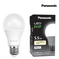 ราคา Panasonic LED ECO Bulb หลอดไฟแอลอีดี รุ่น ECO ขั้ว E27 5.5W 8.5W 10.5W 14W แสงขาว แสงคูล แสงวอร์ม 5.5W แสงนวล (12230588)