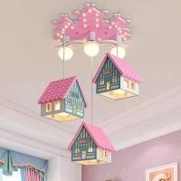 ราคา All_aboutkidz โคมไฟบ้านน่ารัก หลังคาสีชมพู (12284135)