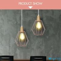 ราคา Lighttrio โคมไฟแขวนเพดาน Hanging lamp สไตล์ LOFT ไฟเพดาน รุ่น HL-MIFFI/PG - สีพิ้งโกล์ (ไม่รวมหลอดไฟ) [พร้อมส่งจากไทย] (12419705)