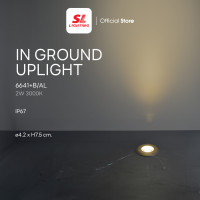 ราคา SL LIGHTING | In Ground Uplight โคมไฟฝังพื้น LED 2W 3000K IP67 Aluminium รุ่น 6641+B/AL (12453705)
