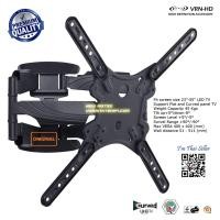 ราคา วรเนตร ไฮไฟ ขาแขวนทีวี LED,LCD TV New A3750 ขนาด 32 - 55 inch 57.5x26.5x5.5 แข็งแรง ไม่บิดงอ สีดำ (10347824)