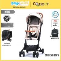 ราคา Cooper รถเข็นเด็ก ปรับนอนราบได้ พกพาสะดวก รุ่น Nano Golden Brown (12484660)