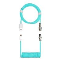 ราคา COILED CABLE COOLERMASTER USB-C TO USB-A 1.5M - AVIATOR KB-CCZ1 ฟ้าCYAN (12017446)