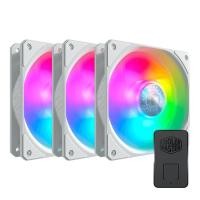 ราคา COOLER MASTER SickleFlow 120 V2 ARGB White Edition 3in1 Square Frame Fan สีขาว PACK 3 Controller WH (12025269)
