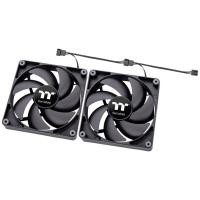 ราคา Thermaltake CT120 CT 140 PC Cooling Fan (2-Fan Pack) 2000RPM - Black CT-140 Black (12015216)