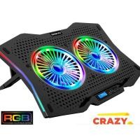 ราคา SIGNO พัดลมโน๊ตบุ๊ค เกมมิ่ง RGB Gaming Cooling Pad รุ่น SPECTRO CP-510 ที่รองโน๊ตบุ๊ค พัดลม ระบายความร้อน CP510 คลาสสิก (12023361)