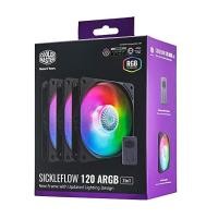ราคา Cooler Master SickleFlow 120 V2 ARGB 3 in 1 120mm พัดลมติดเคส CoolerMaster Pack3 120x3 Black (12022976)