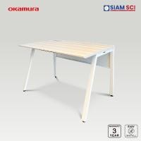 ราคา OKAMURA โต๊ะทำงาน รุ่น VD-A Desk 14 หน้าโต๊ะไม้โครงสร้างเหล็ก ขาเหล็ก สีไม้วอลนัท ขาเหล็กสีดำ ขนาด 140 (W) x 60 (D) x 72 (H) cm สีขาวไลท์โอ๊ค (10631016)