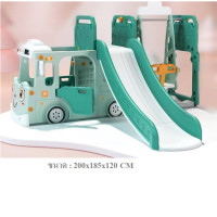 ราคา ฺbkdplay รถบัสสไลเดอร์ 3in1 เครื่องเล่นสนามในร่ม-กลางแจ้ง พลาสติกหนา สไลเดอร์เด็ก พร้อมส่งในไทย (12191823)
