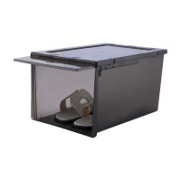 ราคา Index Living Mall กล่องรองเท้าฝาสไลด์บน รุ่นโบลิเวีย ไซส์ M (2 ชิ้น/ชุด) สีดำ (12430686)