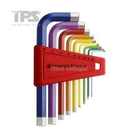 ราคา pb swiss tools ชุดประแจหกเหลี่ยมสีรุ้ง หัวตัดสั้น 1.5-10 mm. no.210-h10rb pb (12002878)