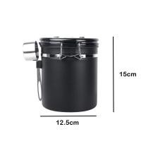 ราคา ETZEL OFFICIAL โถเก็บเมล็ดกาแฟ กล่องเก็บเมล็ดกาแฟ โหลสแตนเลสใส่กาแฟ สูญญากาศ กันความชื้น ขนาด 1.5L และ 1.8L 1.5L โถเก็บเมล็ดกาแฟ Black (10481303)