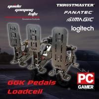 ราคา GGK Pedals Loadcell ใช้กับจอยพวงมาลัยทุกรุ่น Simagic Fanatec Thrustmaster Logitech ฐานยีดสแตนเลส (11031492)