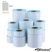 ราคา winmax สติ๊กเกอร์บาร์โค้ด winmax กันน้ำ สำหรับปริ้นใบปะหน้า สลากติดสินค้า ขนาด 75x100 มม. (250 ดวง) (12130899)