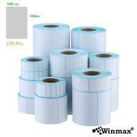 ราคา winmax สติ๊กเกอร์บาร์โค้ด winmax กันน้ำ สำหรับปริ้นใบปะหน้า สลากติดสินค้า ขนาด 100x150 mm. (170 ดวง) (12130906)