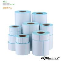 ราคา winmax สติ๊กเกอร์บาร์โค้ด winmax กันน้ำ สำหรับปริ้นใบปะหน้า สลากติดสินค้า ขนาด 32x25mm (1800 ดวง) (12130902)