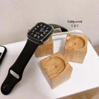 ราคา teddywood แท่นวางที่ชาร์จapple watch แท่นชาร์จไม้จริง สําหรับ apple watch charger1 2 3 4 5 6 7 iwatch (12155475)