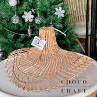 ราคา CHOCO CRAFT โคมไฟหวาย ทรงหมวกสานโปร่ง เส้นผ่าศูนย์กลาง 49 cm * สูง 25 cm (12274821)