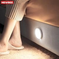 ราคา Super LED ไฟ LED ไร้สาย แบบชาร์จไฟ USB เซ็นเซอร์จับการเคลื่อนไหว โคมไฟหัวเตียง 0.3w LED โคมไฟ 16250-sensor (12486354)