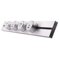 ราคา Toshino Power Track รางปลั๊กไฟอัจฉริยะ 32A/8000W ติดตั้งง่าย ปลอดภัย ไร้สาย รางปลั๊กไฟไร้สาย ราง Power Track 40cm เงิน (12554573)