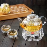 ราคา charmcha กาน้ำชาลายฟักทอง600ml+ทีกรองชา+แก้ว+เตา+เทียน+กา ถูกสุด! ชุด ของขวัญ กาชา ฌามชา ชุดกา+แก้ว2+เตาหัวใจ (12571408)