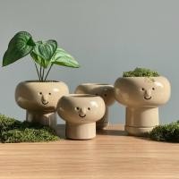 ราคา latisha.official กระถางเซรามิก กระถางต้นไม้จิ๋ว กระถางแคคตัส PP-01 M 3" (10889700)