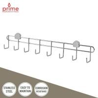 ราคา prime ราวตะขอสแตนเลส 8 ตะขอ ขนาด 45 ซม. pw-1545-45 (12374434)