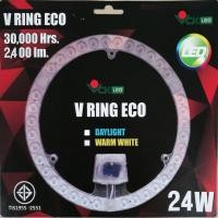 ราคา VICHUKORN หลอดไฟแอลอีดีชนิดกลม 24 วัตต์ รุ่นV RING ECO LED 24W V RING ECO 24W Daylight (10445569)
