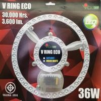 ราคา VICHUKORN หลอดไฟแอลอีดีชนิดกลม 36 วัตต์ รุ่นV RING ECO LED 36W V RING ECO LED 36W Daylight (10446332)