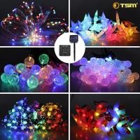 ราคา TSM รุ่น T-S2W ไฟประดับ ไฟตกแต่ง โซล่าเซลล์ 30-100 LED 8โหมด น้ำ ไฟแต่งสวน ใช้พลังงานแสงอาทิตย์ ขดลวด 10 เมตร,ขาว (12061346)