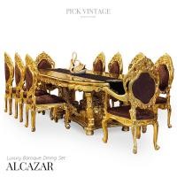 ราคา TRIODECOR ALCAZAR luxury Baroque dining set ชุดโต๊ะอาหารสไตล์บาร็อค หลุยส์ สีทอง 10ที่นั่ง รุ่น อัลคาซาร์ ต่างจังหวัด (12097245)