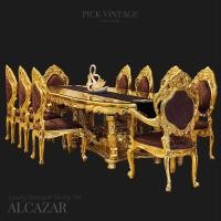 ราคา TRIODECOR ALCAZAR luxury Baroque dining set ชุดโต๊ะอาหารสไตล์บาร็อค หลุยส์ สีทอง 10ที่นั่ง รุ่น อัลคาซาร์ กทม & ปริมณฑล (12097246)