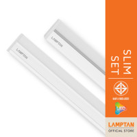ราคา [Clearance Sale] LAMPTAN ชุดหลอดไฟราง LED Slim Set ต่อพ่วงได้ไฟไม่ตก 9w WW (รางเรียบ) (12276800)