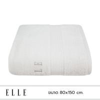 ราคา ELLE Towel ผ้าเช็ดผม COTTON & SPUN POLYESTER ขนาด 34x85 cm TEC053 สีขาว 80x150 cm (10909004)