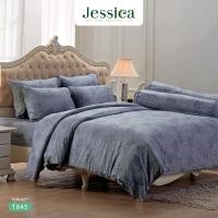 ราคา Jessica เครื่องนอน ลายขายดี Tencel 500 เส้นด้าย T845 ผ้าปู 5 ฟุต ไม่นวม (12424742)