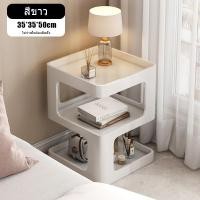 ราคา LUXU DECOR - โต๊ะข้างเตียง โต๊ะข้างโซฟา โต๊ะกลาง โต๊ะวางของ สีขาว (12516792)