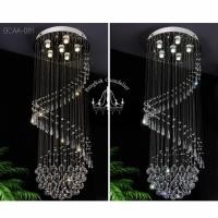 ราคา Bangkok Chandelier โคมไฟแชนเดอเลียร์ แชนเดอเรียระย้ายาว คริสตัลทรงขนมเปียกปูน+วงกลม คริสตัลแท้ BCAA-061 BCAA-061-50*150 (10926811)