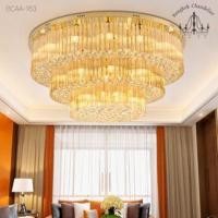 ราคา Bangkok Chandelier โคมไฟแชนเดอเลียร์ แชนเดอเรีย โคมไฟคริสตัลแบบเลเยอร์ คริสตัลแท้เล่นแสงเป็นประกายระยิบระยับ BCAA163 BCAA-163 (10953432)