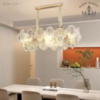 ราคา Bangkok Chandelier โคมระย้าแก้วคริสตัลรูปดอกไม้ทรงรียาว โคมไฟแชนเดอเลียร์ แชนเดอเรีย โป๊ะแก้วสวยงาม โรแมนติก BCAA-228-1 BCAA-228-1 (10960214)