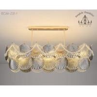 ราคา Bangkok Chandelier โคมระย้าเปลือกหอยแบบยาว โคมไฟแชนเดอเลียร์ แชนเดอเรีย เปลือกหอยร้อยเรียงประดับไข่มุก BCAA-231-1 รหัสสินค้า BCAA-231-1 (10960705)
