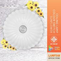 ราคา LAMPTAN โคมไฟเพดาน LED Ceiling Lamp Colour Switch รุ่นSwitch Sunflower 3แสงใน1โคม เปลี่ยนแสงด้วยสวิทช์ไฟ 50W (12108502)