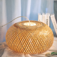 ราคา CHOCO CRAFT โคมไฟไม้ไผ่ โคมไฟฝักบัว กว้าง 45 * สูง 22 cm (12274782)