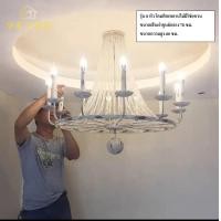 ราคา Intery โคมไฟระย้าสไตล์ฝรั่งเศส CT214A259 SOTMIA 03_8หัว ติดเพดาน (12394348)