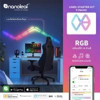 ราคา nanoleaf lines (starter kit 9 lines) ไฟแต่งห้อง led rgb แบบเส้นตรง |nl59-k-0002lw-9pk-eu (12505386)